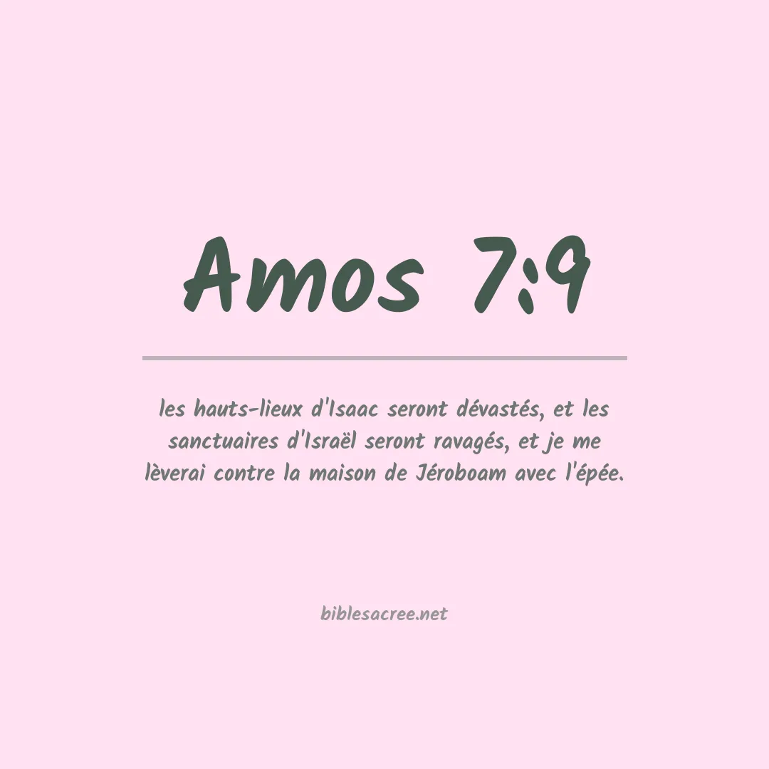 Amos - 7:9