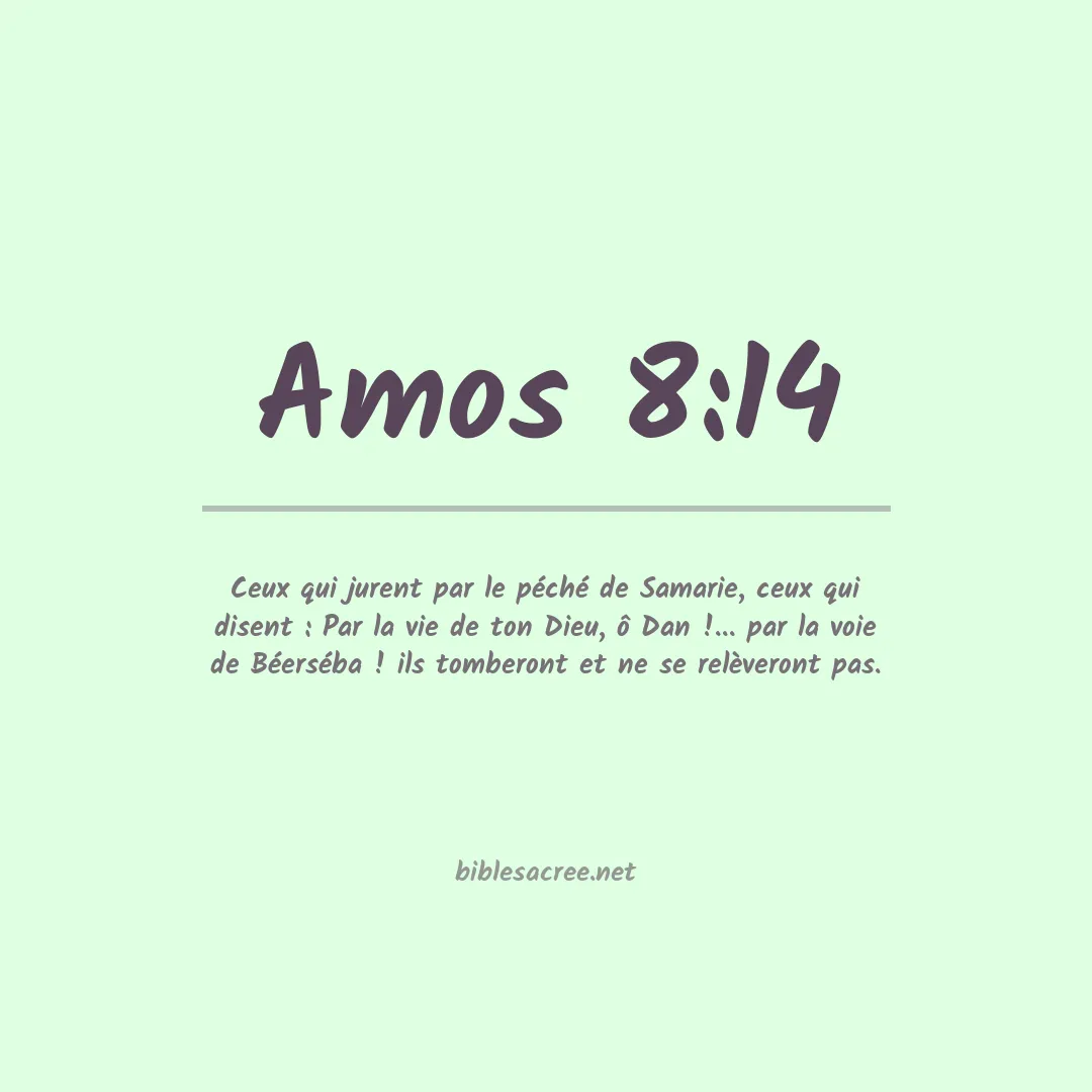 Amos - 8:14