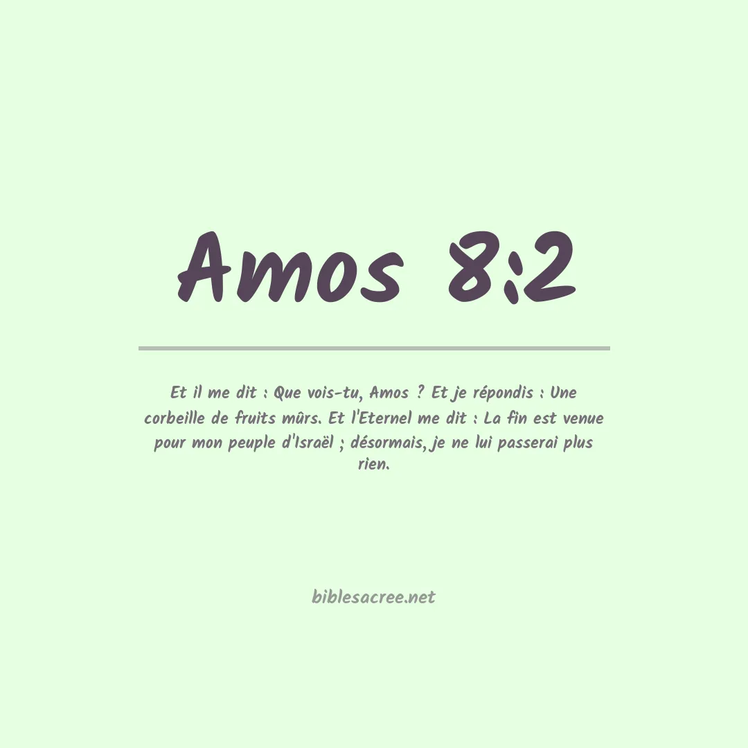 Amos - 8:2