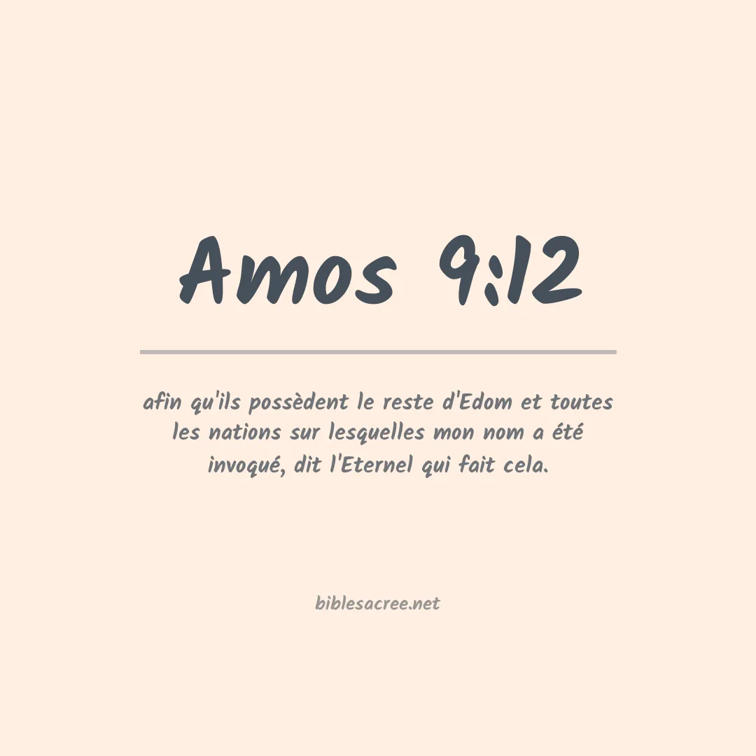 Amos - 9:12