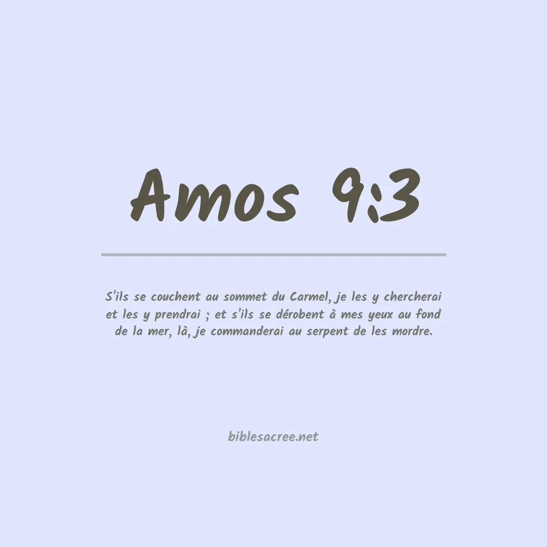 Amos - 9:3