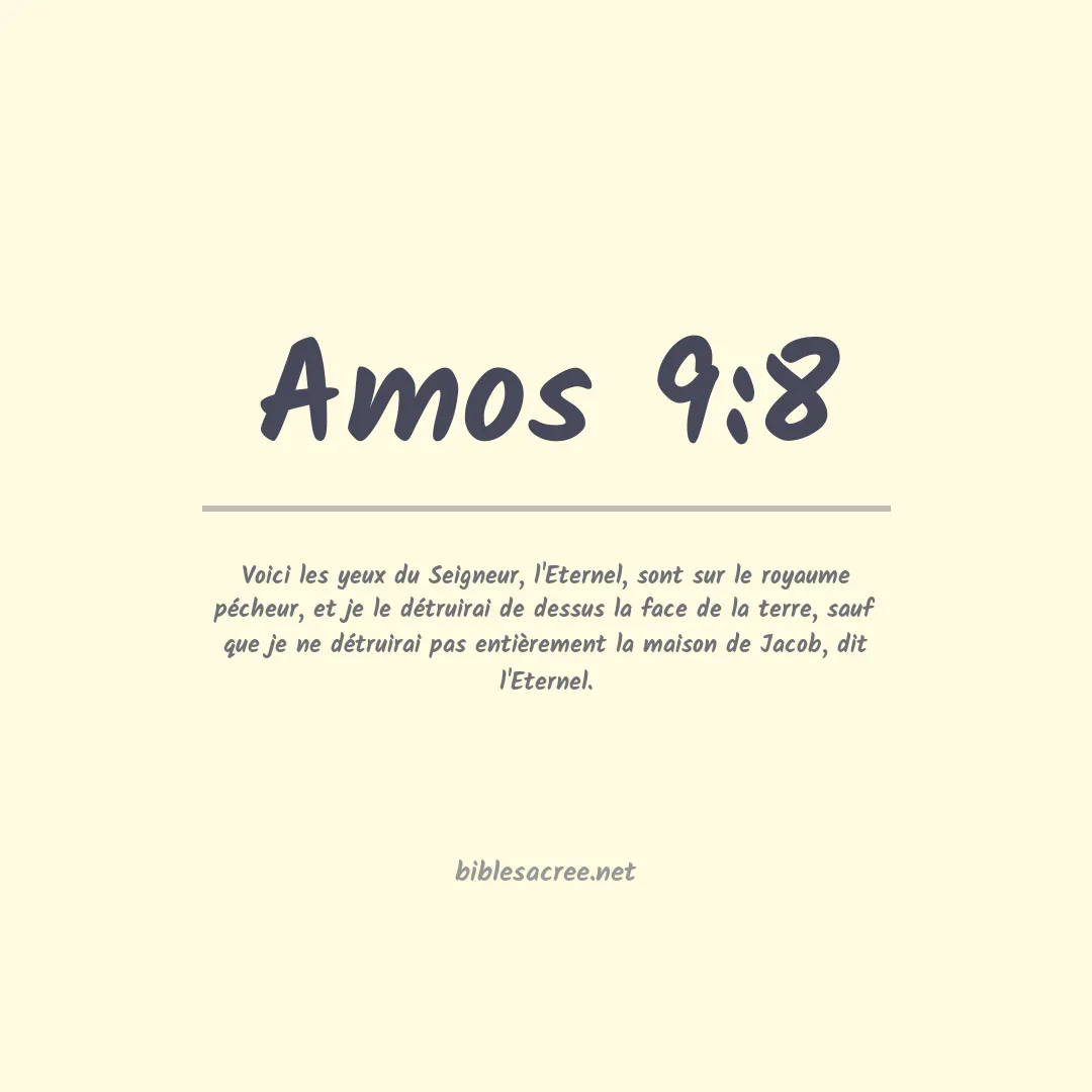 Amos - 9:8