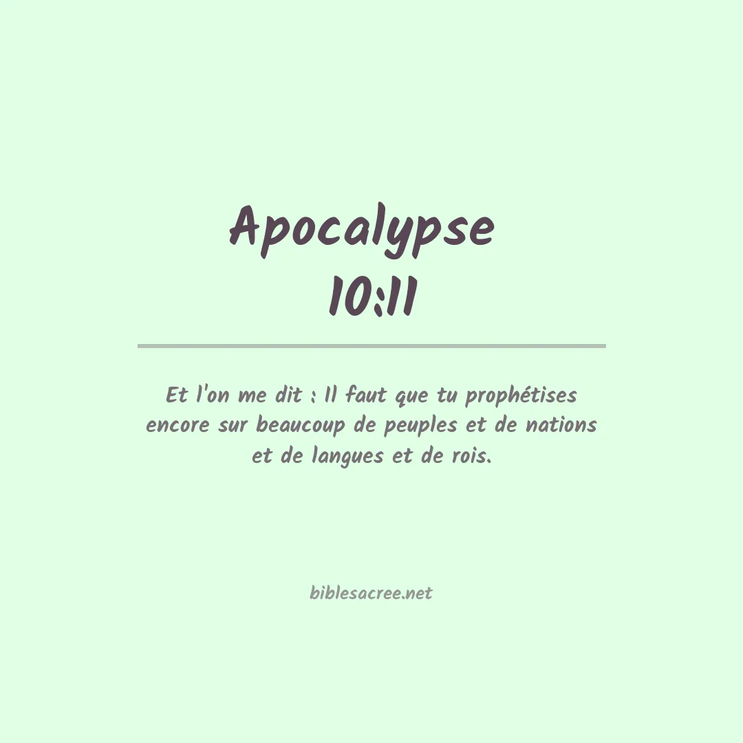 Apocalypse  - 10:11