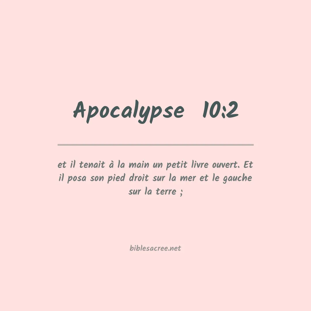 Apocalypse  - 10:2