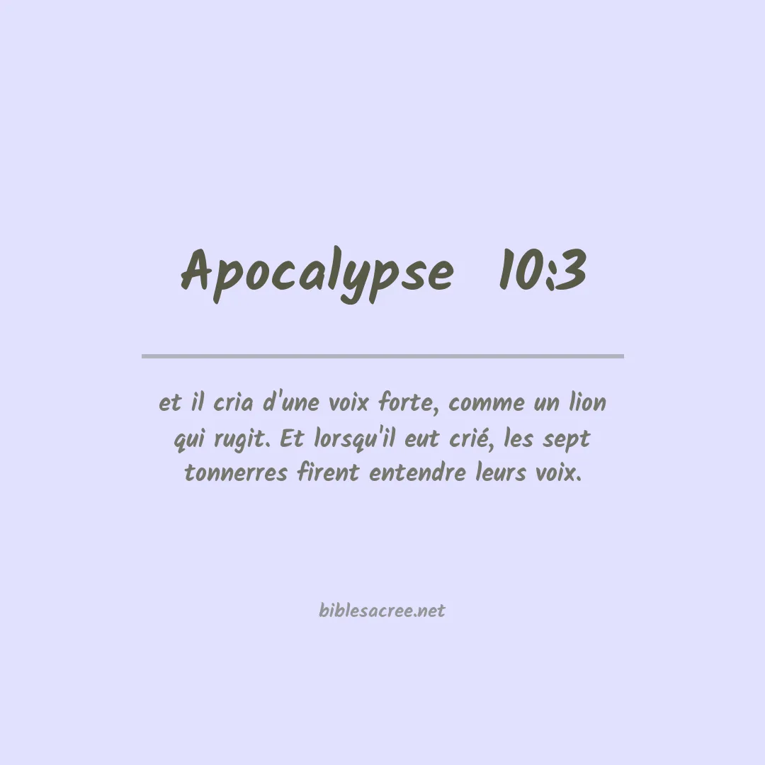 Apocalypse  - 10:3