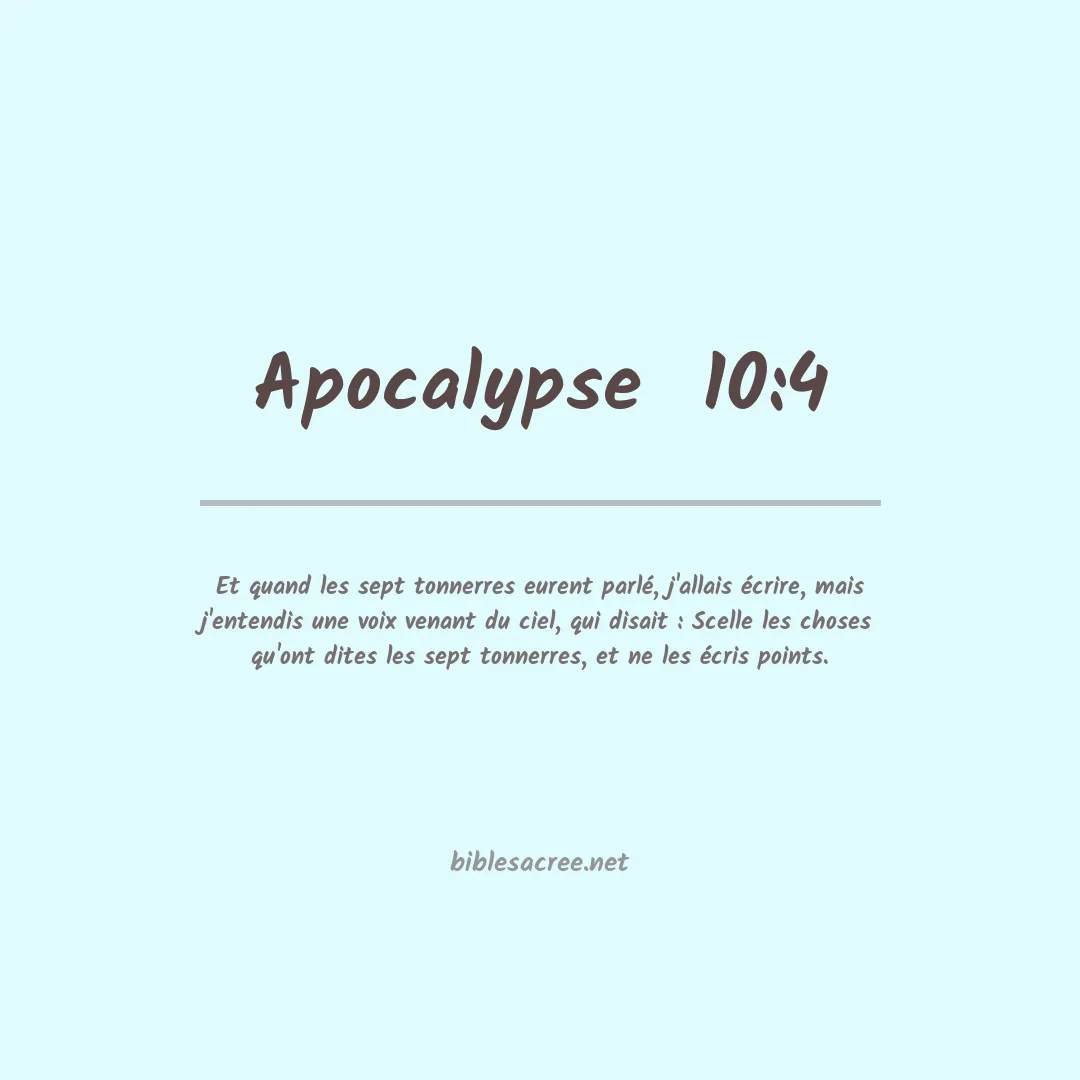 Apocalypse  - 10:4
