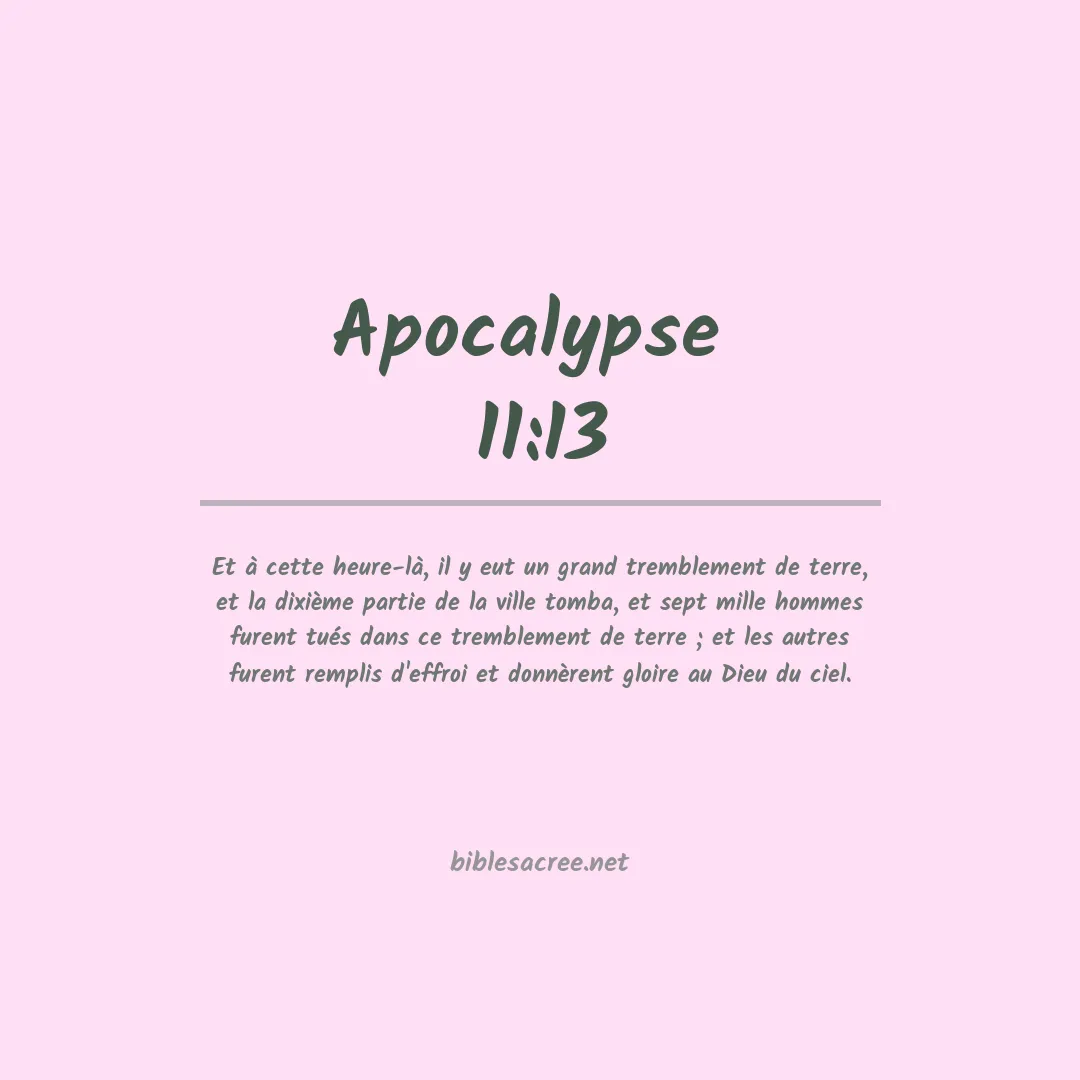 Apocalypse  - 11:13