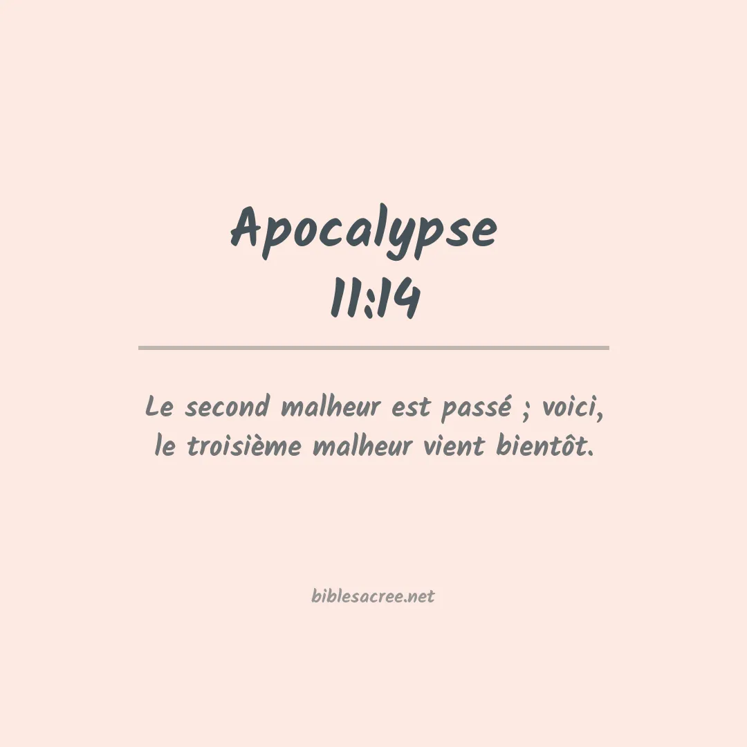 Apocalypse  - 11:14