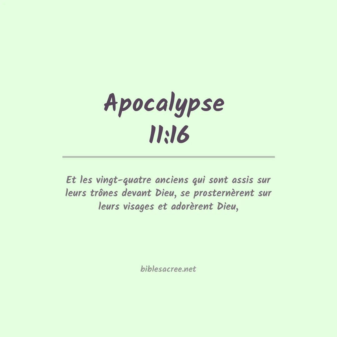Apocalypse  - 11:16