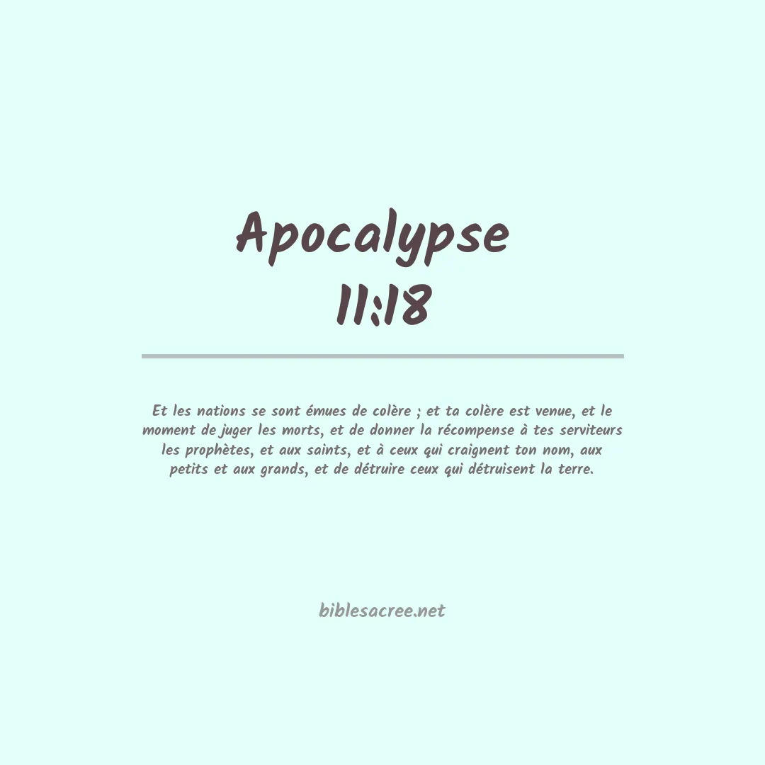 Apocalypse  - 11:18