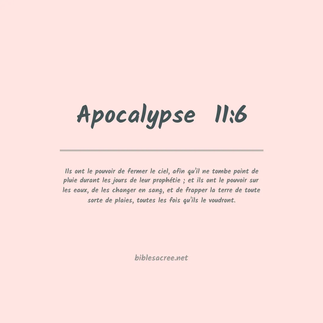 Apocalypse  - 11:6