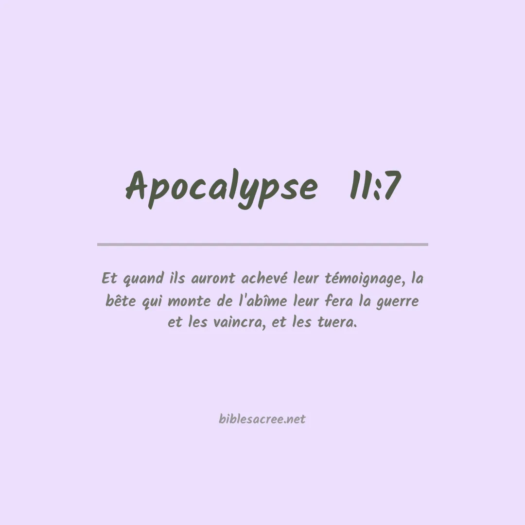 Apocalypse  - 11:7