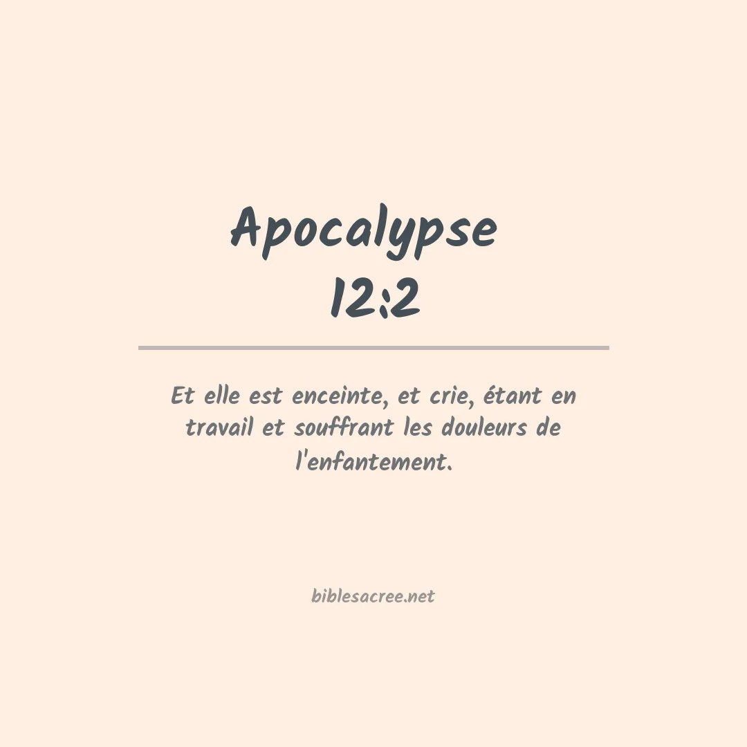 Apocalypse  - 12:2