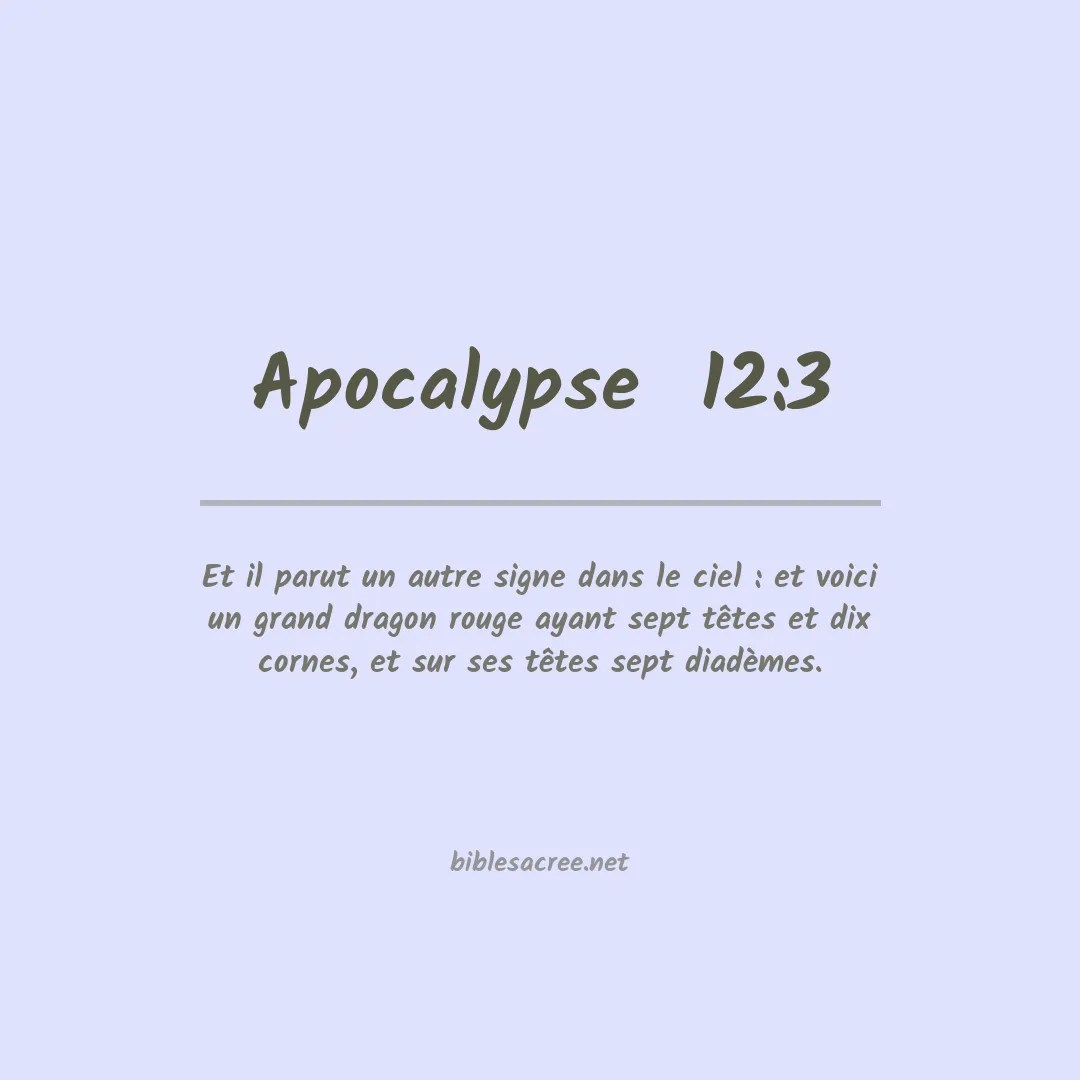 Apocalypse  - 12:3