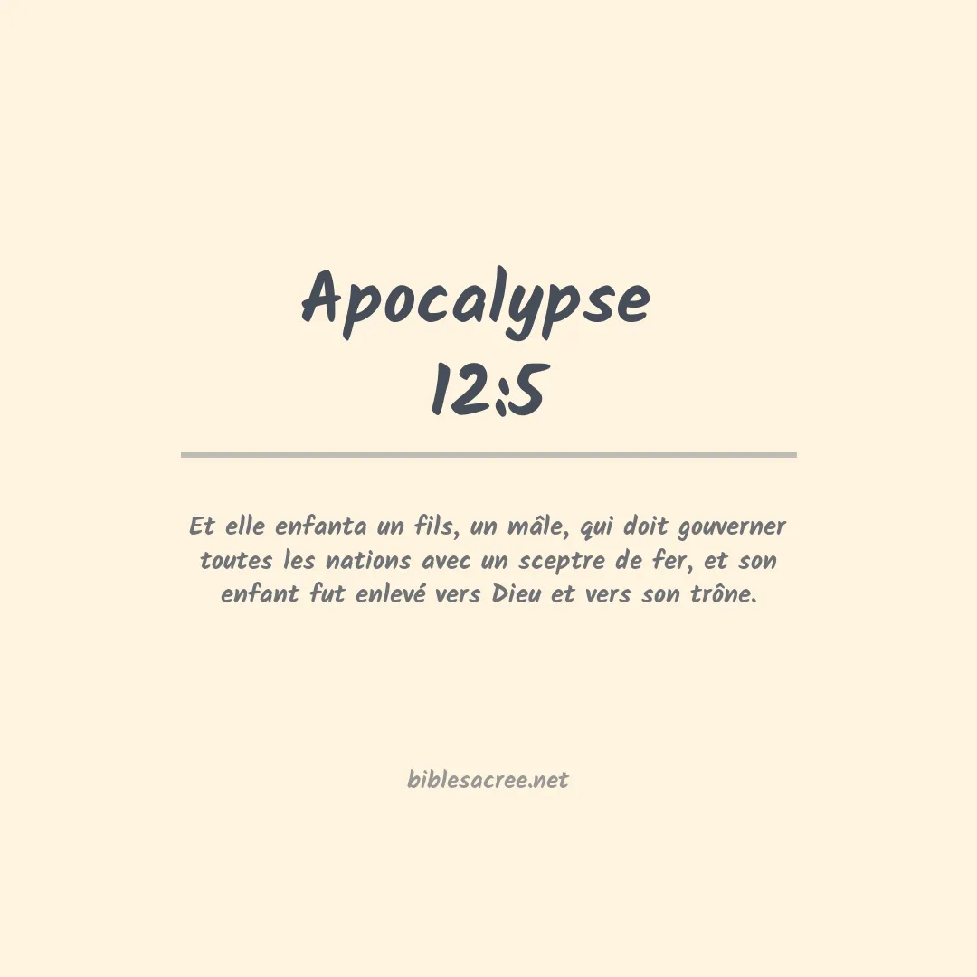 Apocalypse  - 12:5