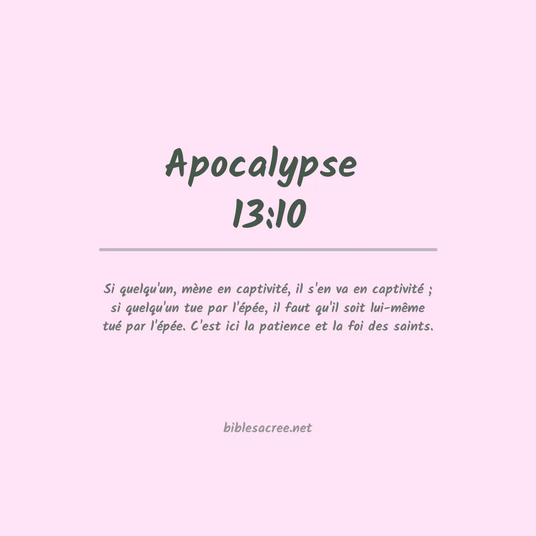 Apocalypse  - 13:10