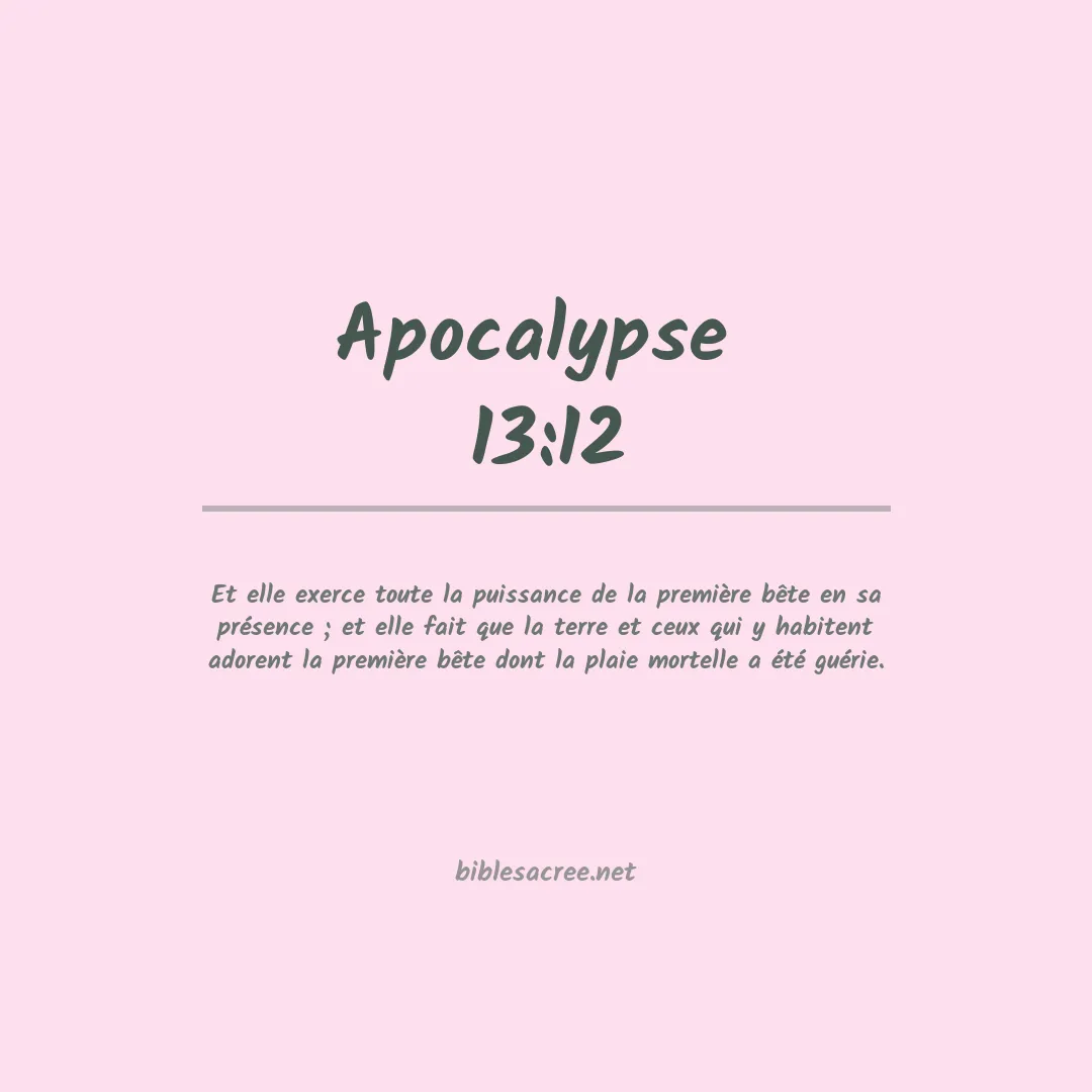 Apocalypse  - 13:12