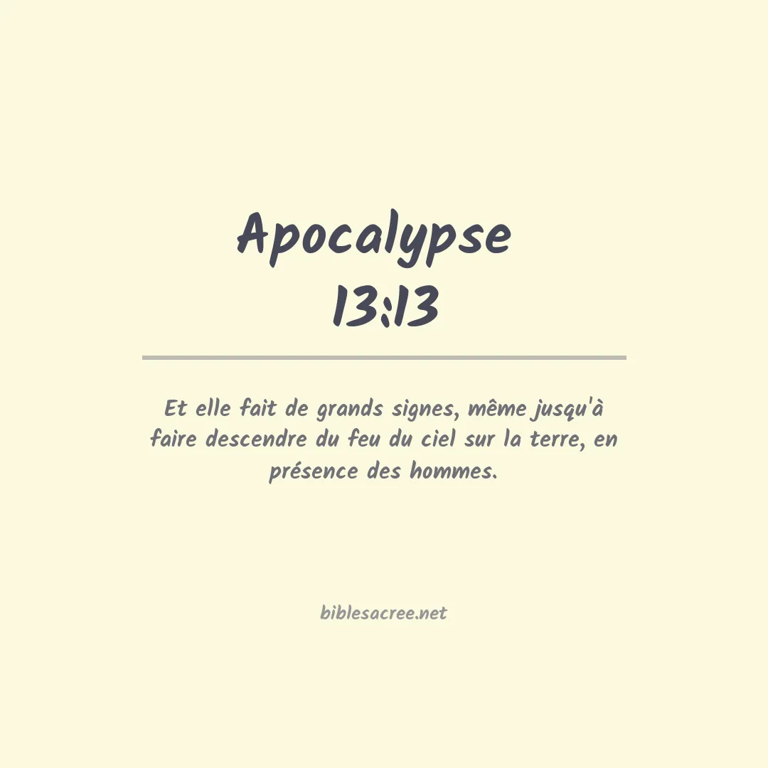 Apocalypse  - 13:13