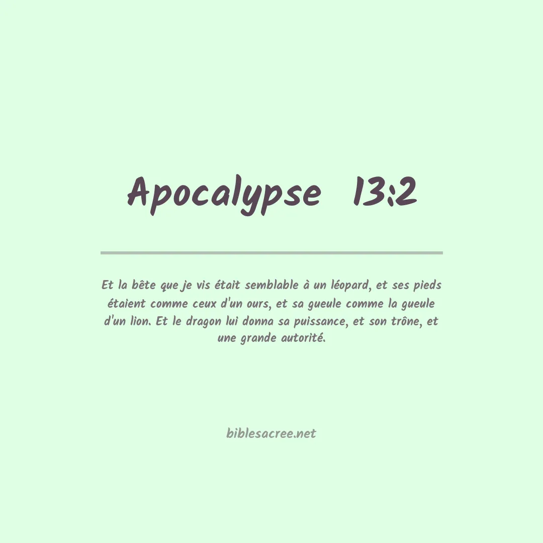 Apocalypse  - 13:2