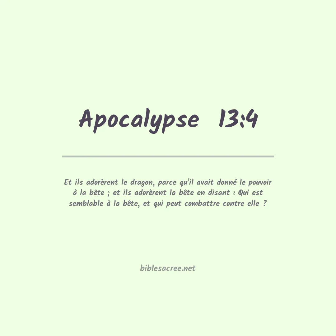 Apocalypse  - 13:4