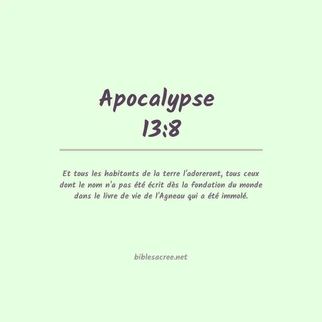 Apocalypse  - 13:8