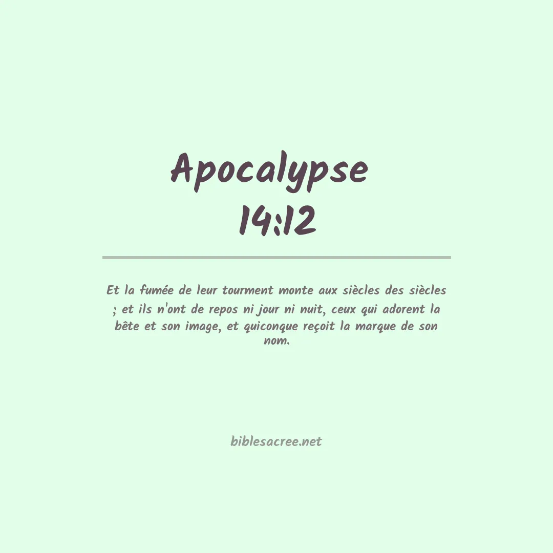 Apocalypse  - 14:12