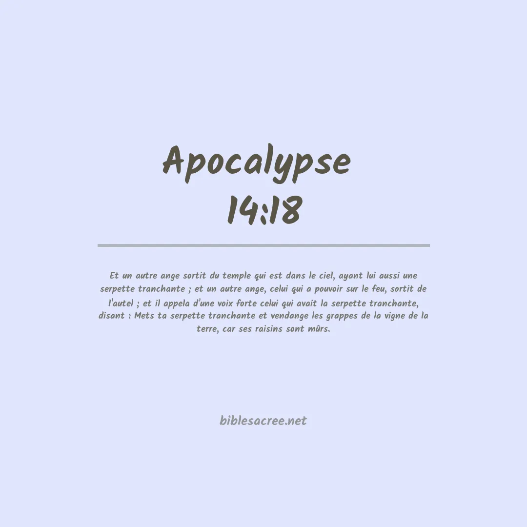 Apocalypse  - 14:18