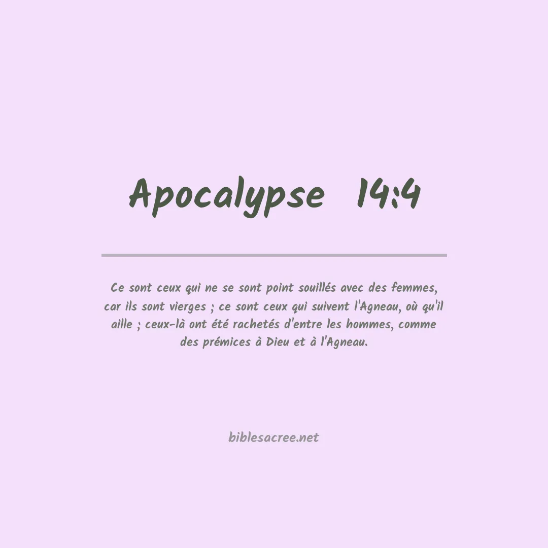 Apocalypse  - 14:4