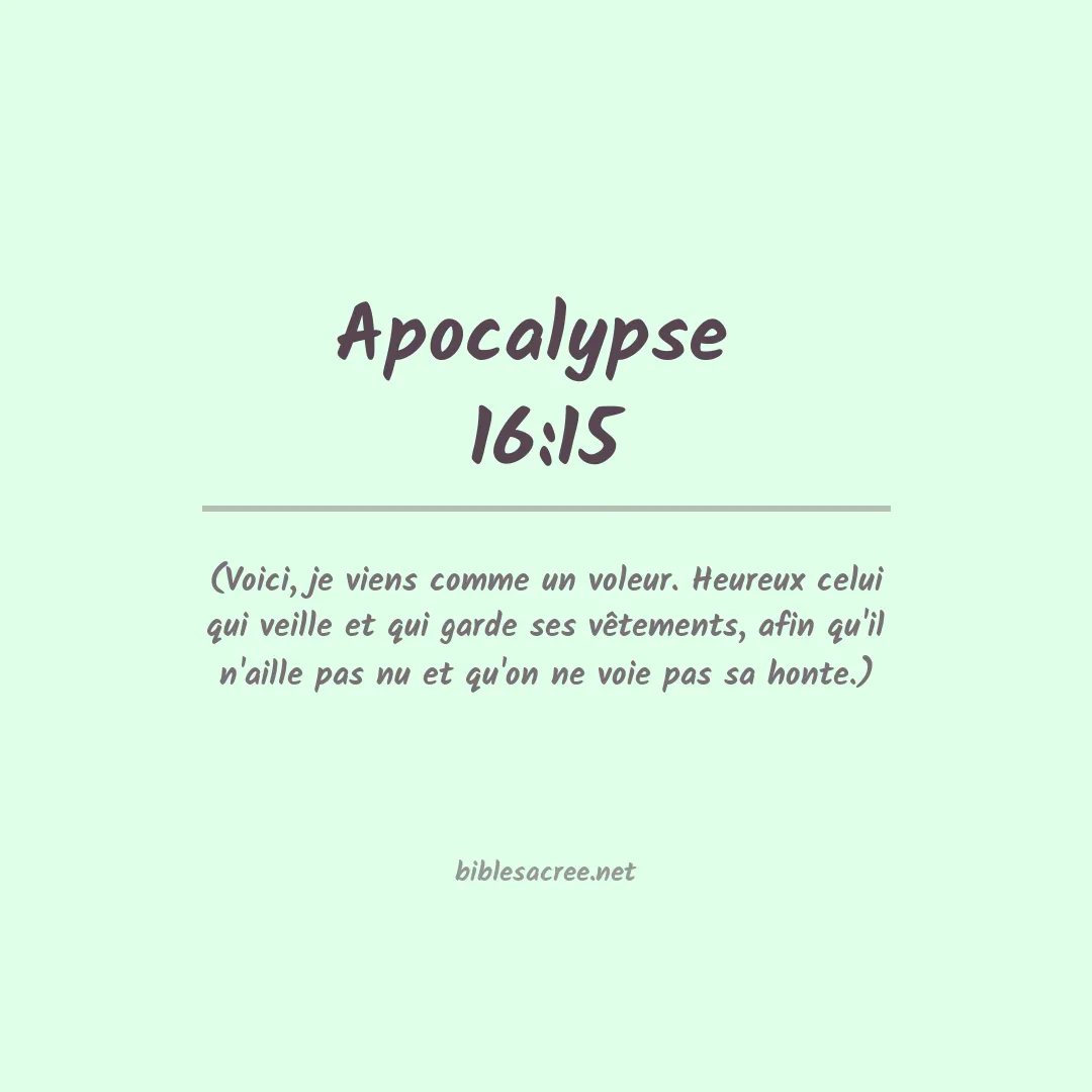 Apocalypse  - 16:15