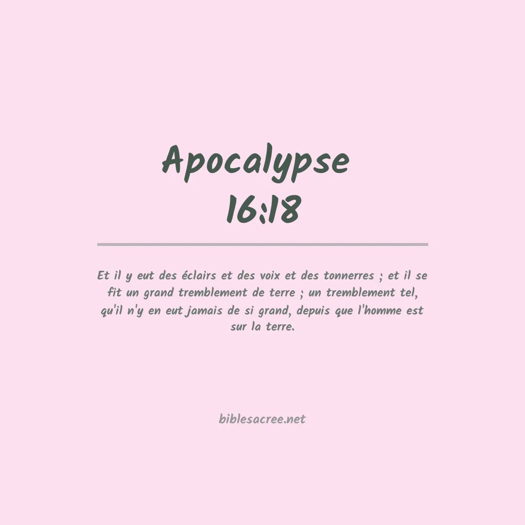 Apocalypse  - 16:18