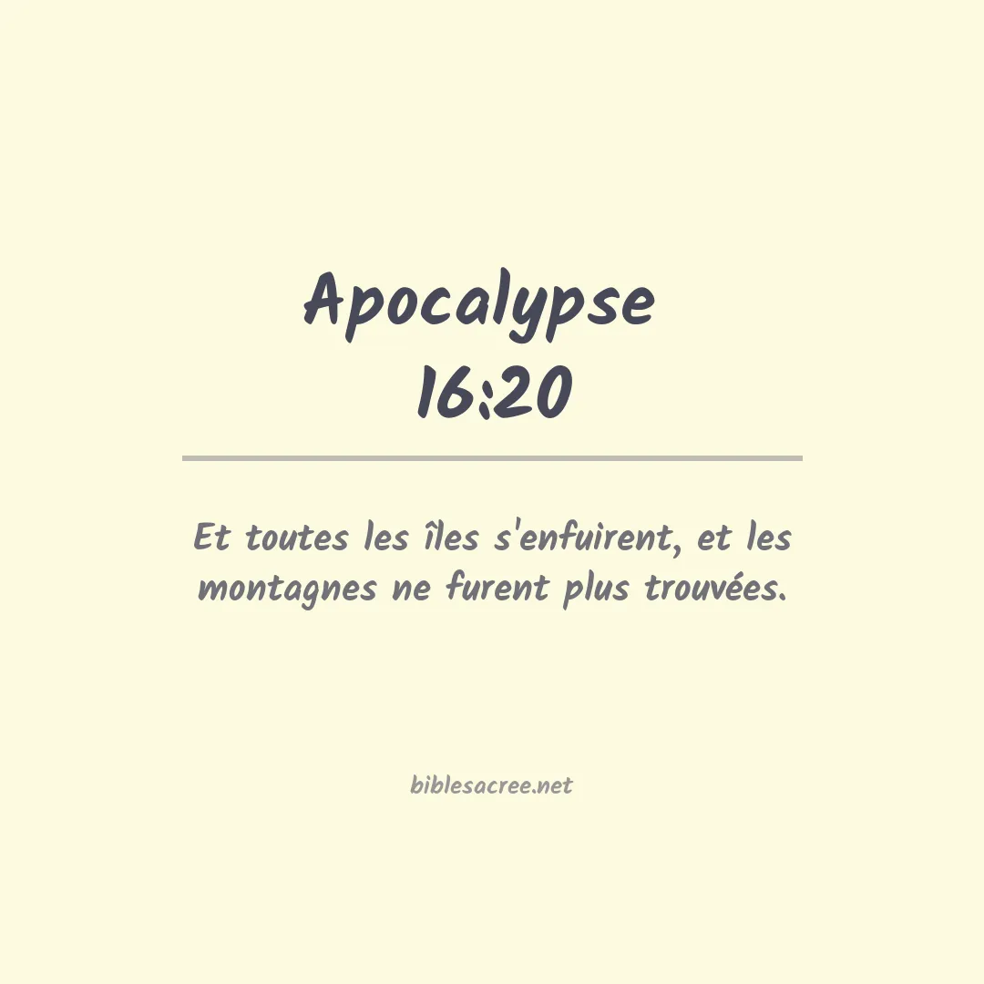 Apocalypse  - 16:20