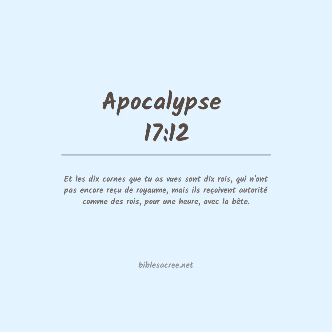Apocalypse  - 17:12