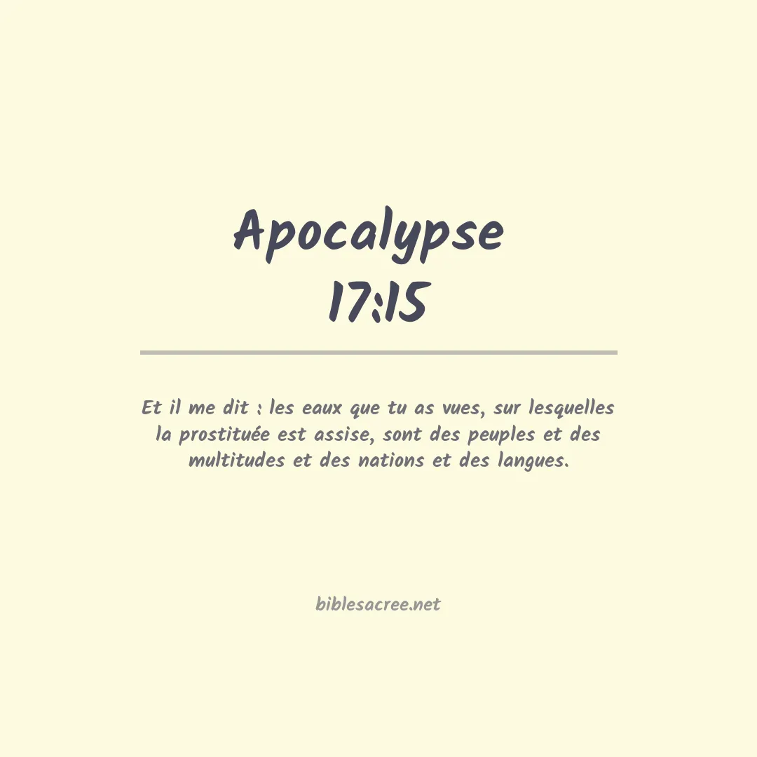 Apocalypse  - 17:15