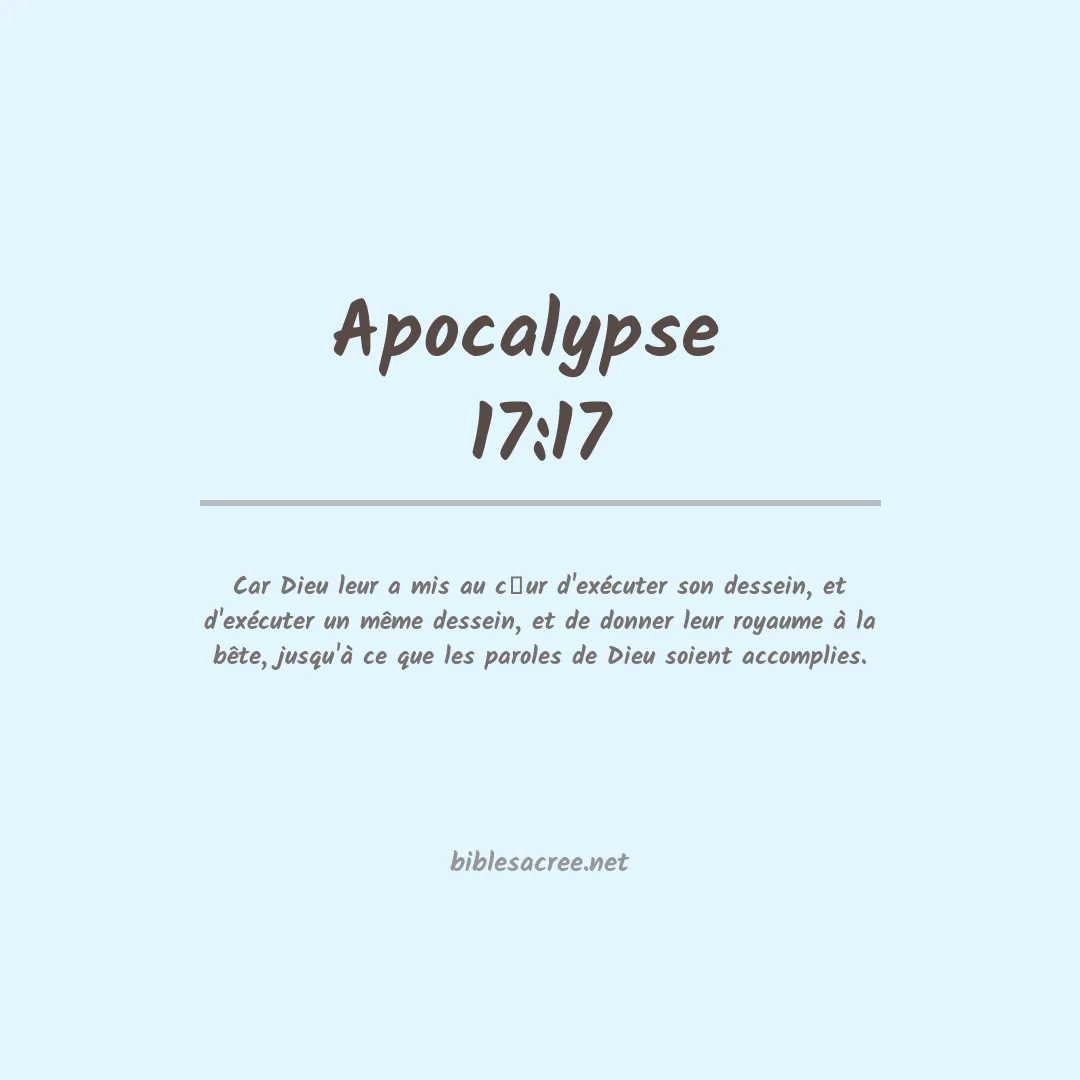 Apocalypse  - 17:17