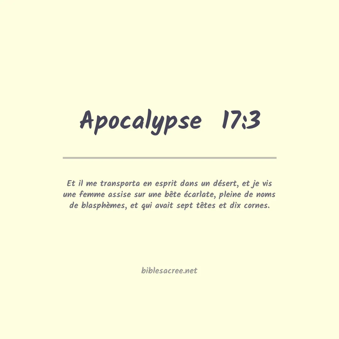 Apocalypse  - 17:3