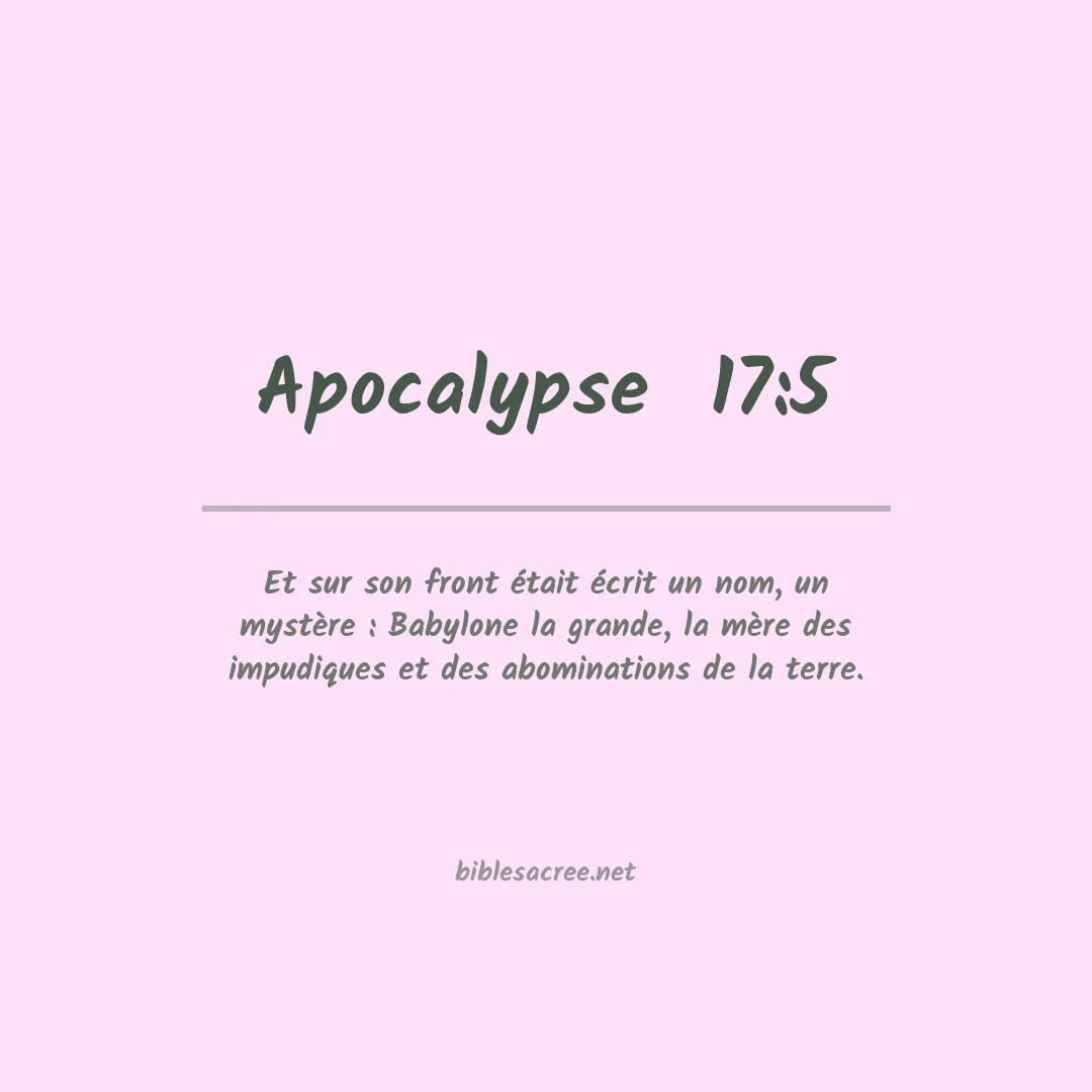Apocalypse  - 17:5
