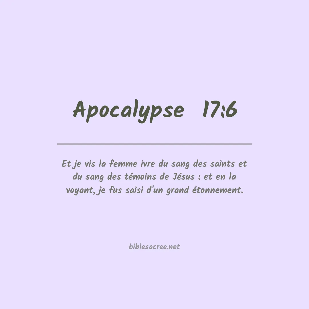 Apocalypse  - 17:6
