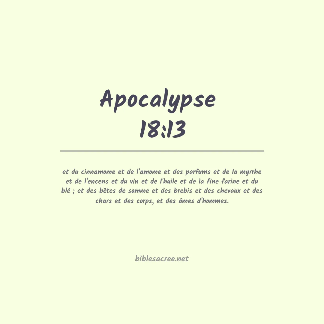 Apocalypse  - 18:13