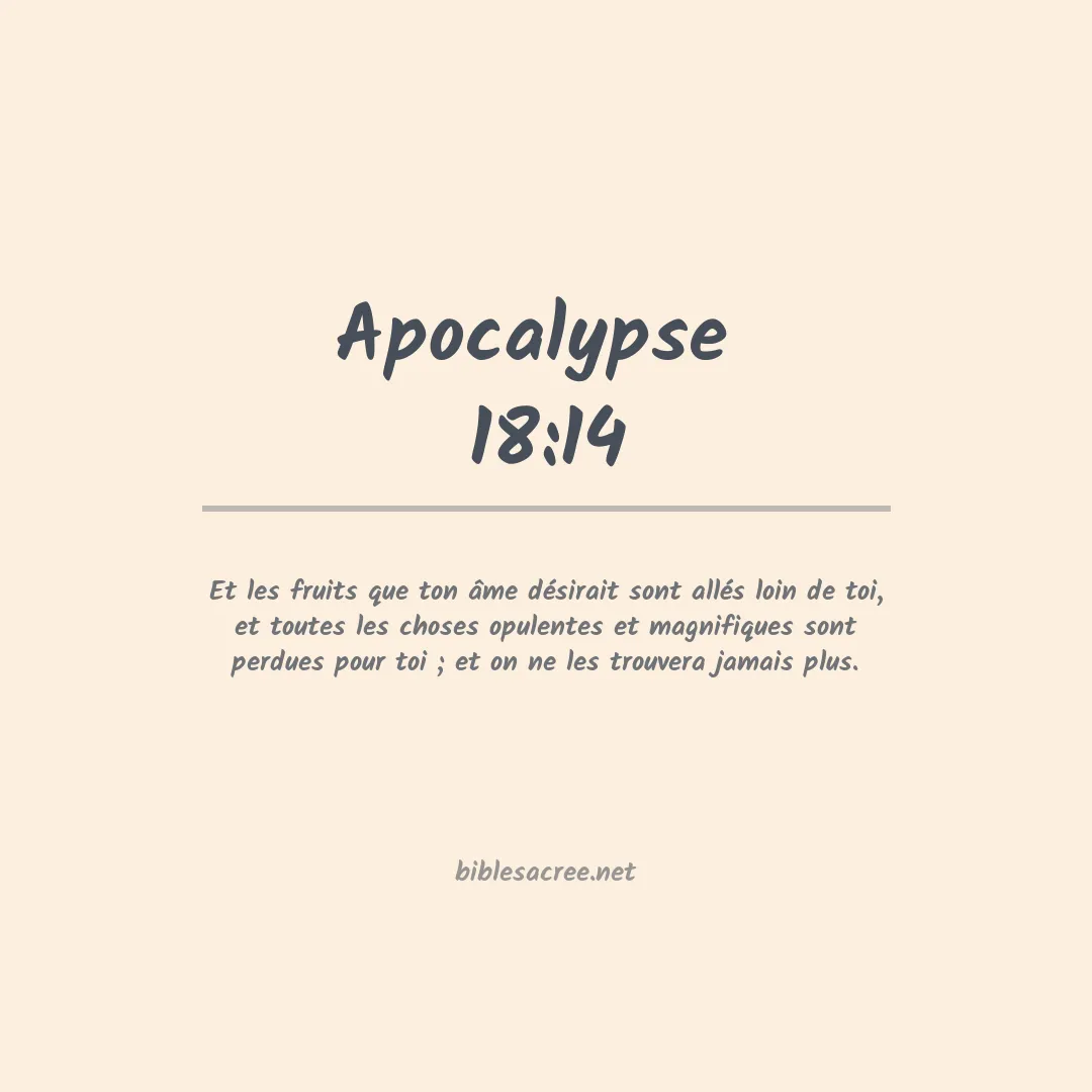 Apocalypse  - 18:14