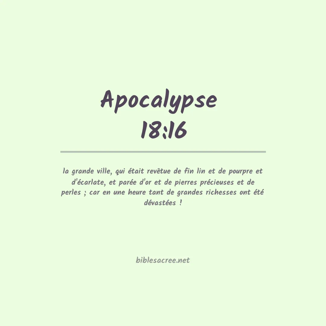 Apocalypse  - 18:16