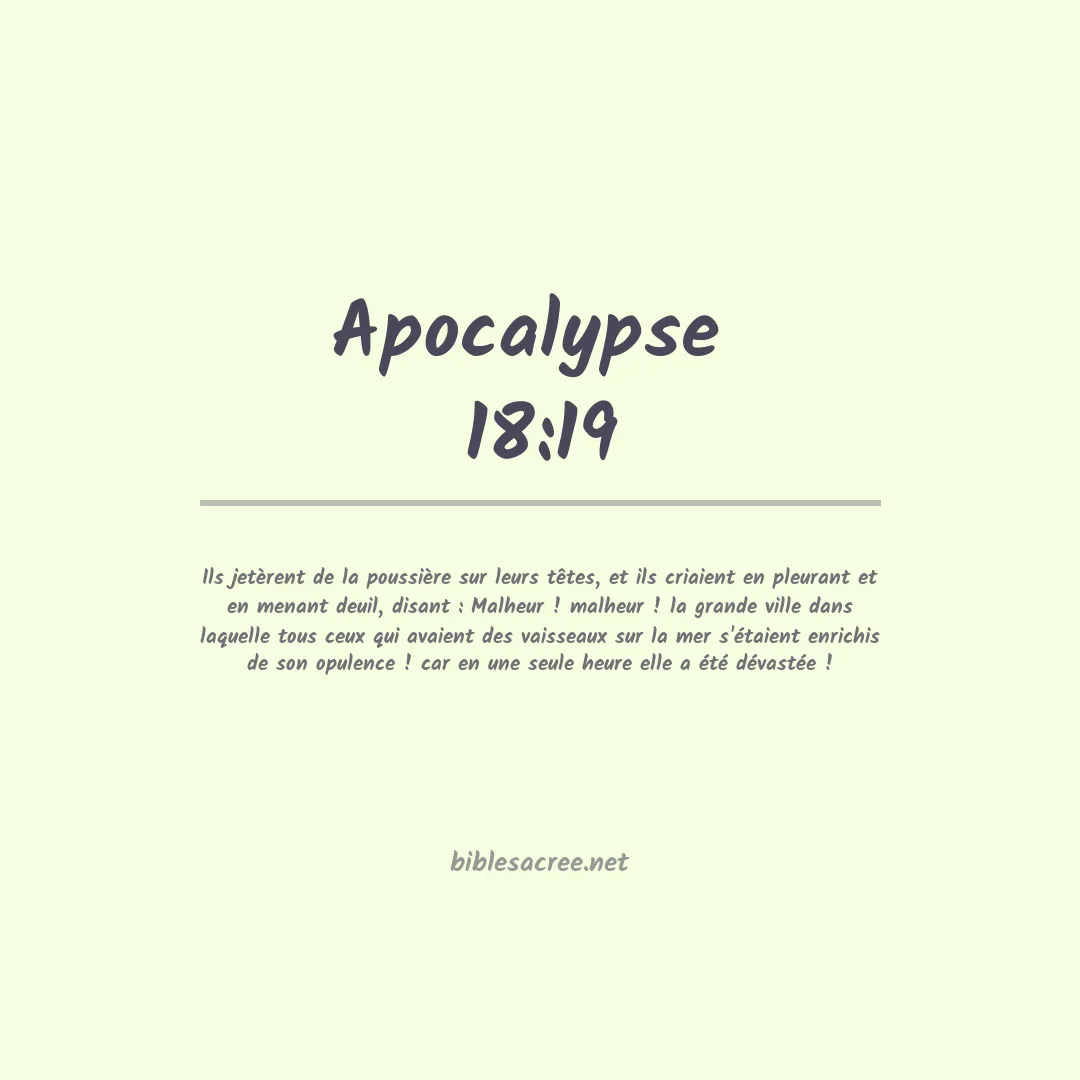 Apocalypse  - 18:19