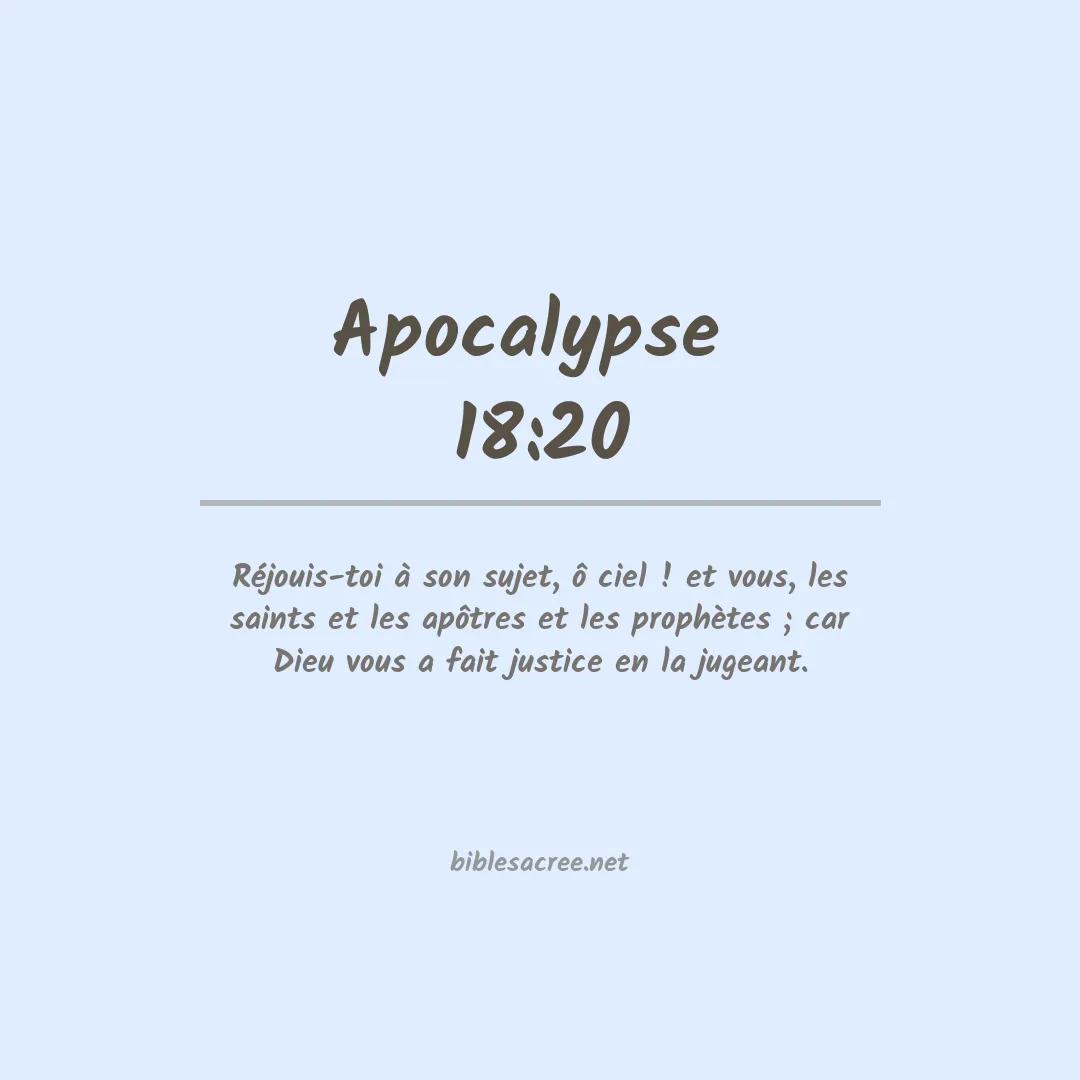 Apocalypse  - 18:20