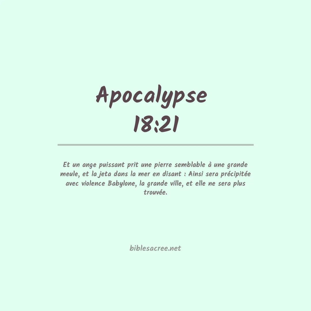 Apocalypse  - 18:21
