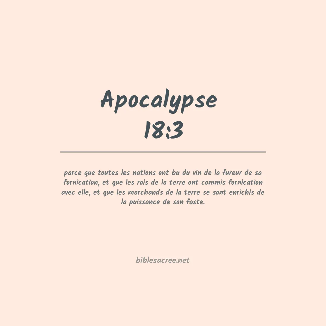 Apocalypse  - 18:3