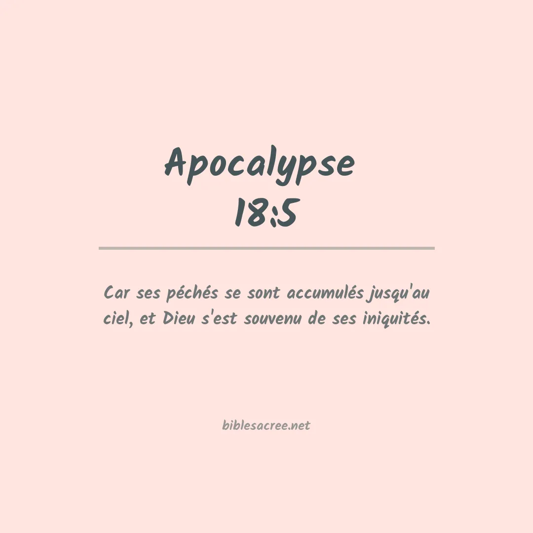 Apocalypse  - 18:5