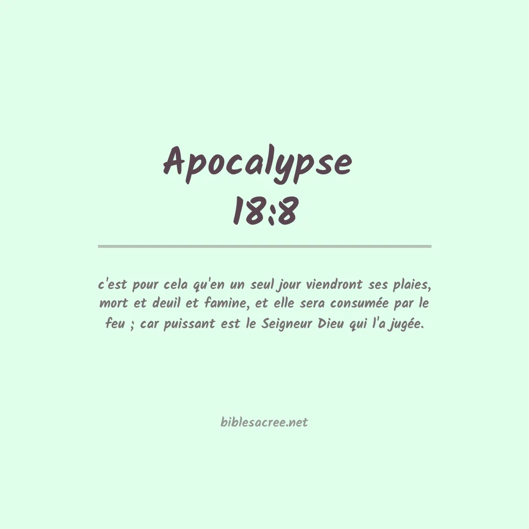 Apocalypse  - 18:8