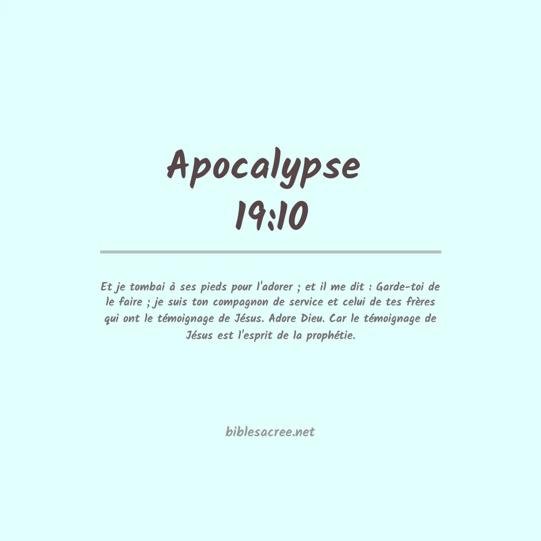 Apocalypse  - 19:10
