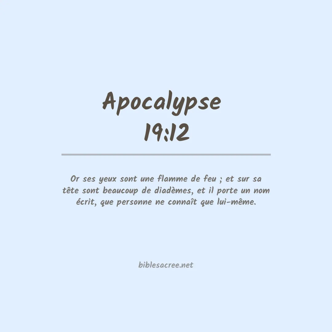 Apocalypse  - 19:12
