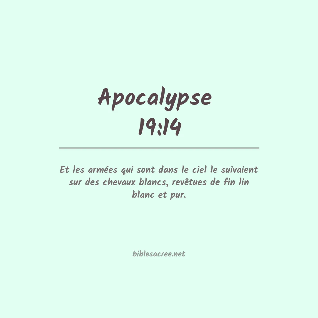 Apocalypse  - 19:14