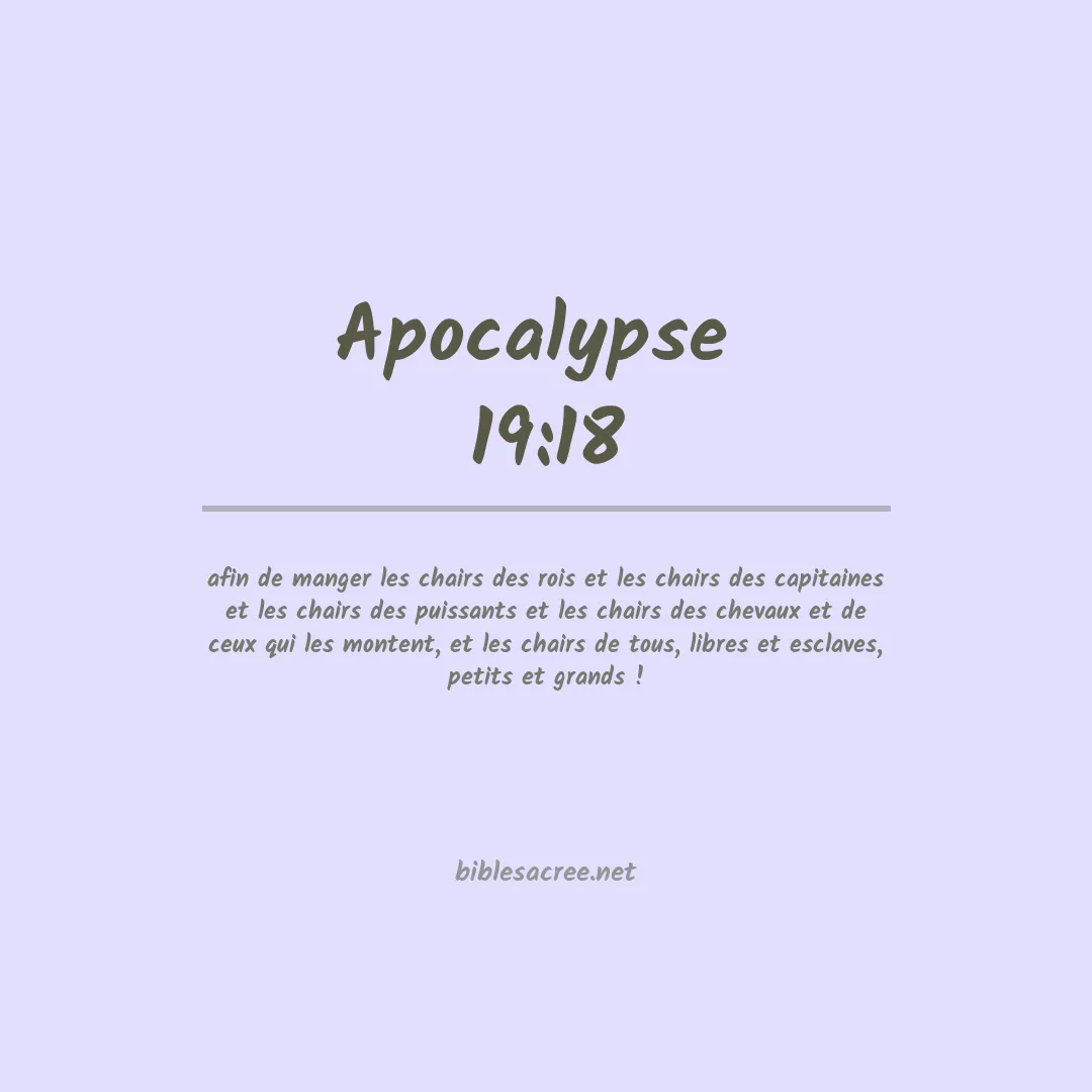 Apocalypse  - 19:18